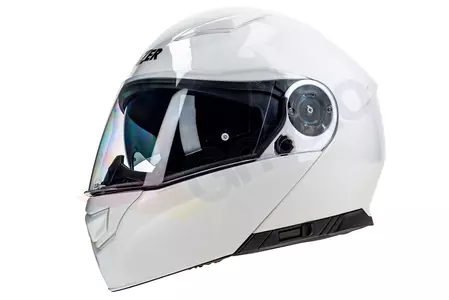 LAZER Paname Evo Z-Line baltas S žandikaulio motociklininko šalmas-2