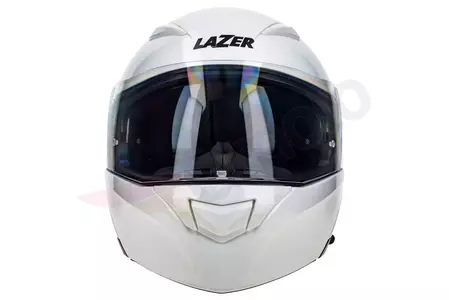 LAZER Paname Evo Z-Line baltas S žandikaulio motociklininko šalmas-3