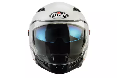 Airoh Executive Wit Gloss S modulaire motorhelm-6