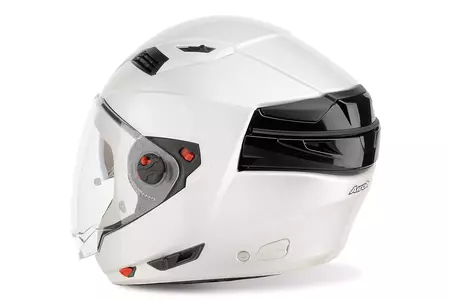 Modulárna motocyklová prilba Airoh Executive White Gloss M-4