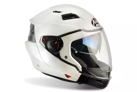 Modularna motoristična čelada Airoh Executive White Gloss XL-2