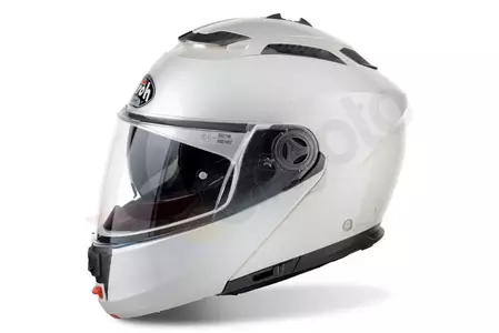 Airoh Phantom S Blanco Brillo S casco de moto mandíbula-1