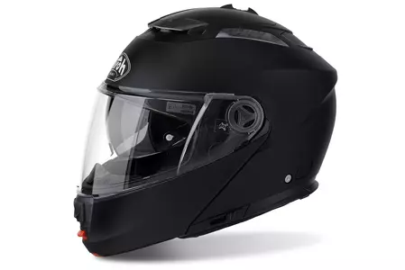 Airoh Phantom S Negro Mate S casco de moto mandíbula-1