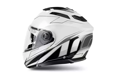 Airoh Phantom S Spirit Blanco Brillo S casco de moto mandíbula-3