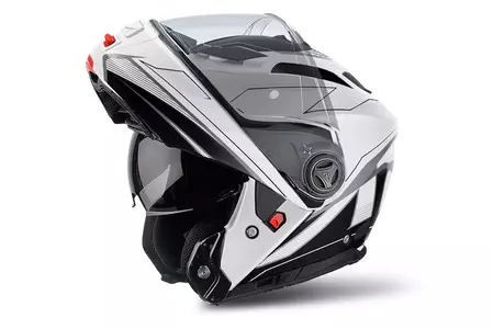 Airoh Phantom S Spirit Blanco Brillo S casco de moto mandíbula-4