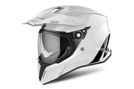 Airoh Commander White Gloss XS motorcykelhjälm för enduro-1