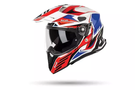 Kask motocyklowy enduro Airoh Commander Carbon Red Gloss M-1