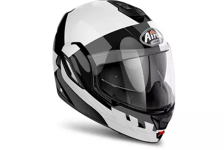 Kask motocyklowy szczękowy Airoh Rev 19 Fusion White Gloss XL-2