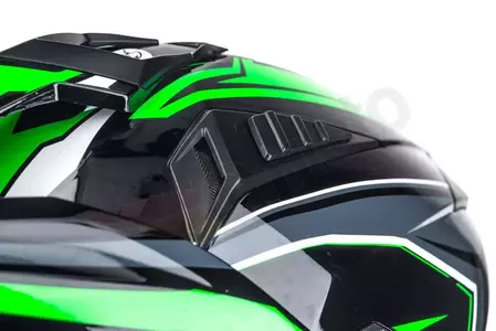 Naxa CO3 casco moto aventura blanco verde negro XS-10