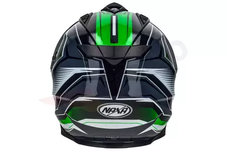 Naxa CO3 casco moto aventura blanco verde negro XS-7