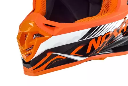 Naxa C9 casco moto cross enduro blanco negro naranja XXL-8