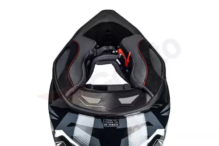 Naxa C9 casco moto cross enduro blanco negro XS-11