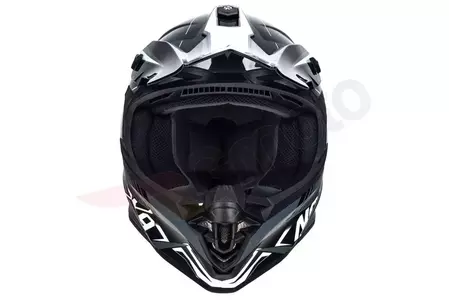 Naxa C9 casco moto cross enduro blanco negro XS-3