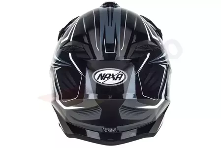 Naxa C9 casco moto cross enduro blanco negro XS-6