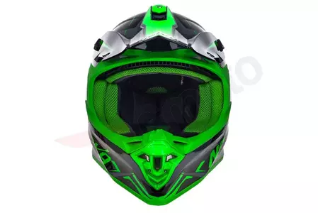 Casco Naxa C9 verde negro XXL moto cross enduro-3