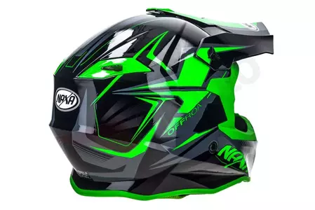 Casco Naxa C9 verde negro XXL moto cross enduro-5