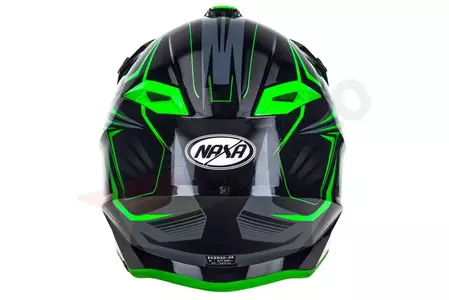 Casco Naxa C9 verde negro XXL moto cross enduro-6