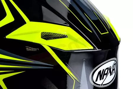 Kask motocyklowy cross enduro Naxa C9 żółto czarny XS-9