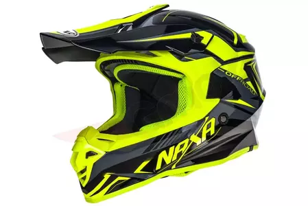 Casco Naxa C9 amarillo negro XXL moto cross enduro-1