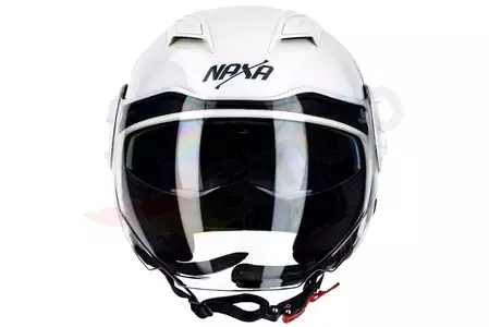 Jethelm Motorradhelm Naxa S23 weiß XL mit Sonnenblende-3