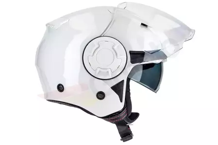 Jethelm Motorradhelm Naxa S23 weiß XL mit Sonnenblende-5