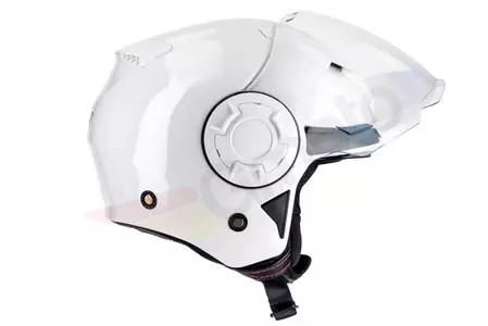 Jethelm Motorradhelm Naxa S23 weiß XL mit Sonnenblende-6