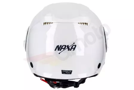 Casco moto Naxa S23 open face blanco XXL-8