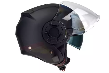Naxa S23 motorcykelhjälm med öppet ansikte matt svart M-4