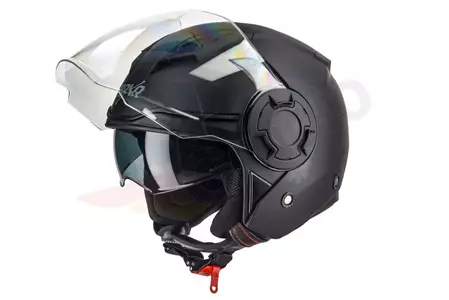 Casco moto Naxa S23 open face negro mate XXL-1