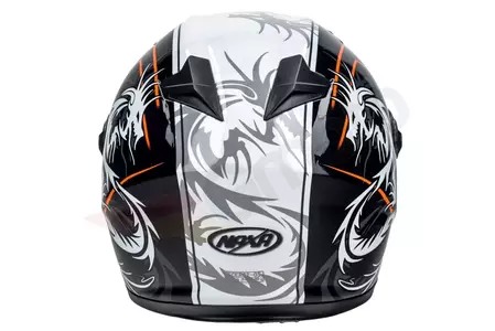 Motociklistička kaciga Naxa F20 full face, narančasta, siva i crna, XS-7