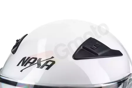 Kask motocyklowy szczękowy Naxa FO3 pinlock biały XL-11