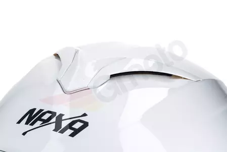 Kask motocyklowy szczękowy Naxa FO5 pinlock biały L-11