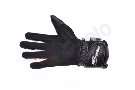 Inmotion usnjene motoristične rokavice s kevlarjem črne L-2