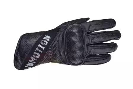 Inmotion перфорирани кожени ръкавици за мотоциклет черни M-1