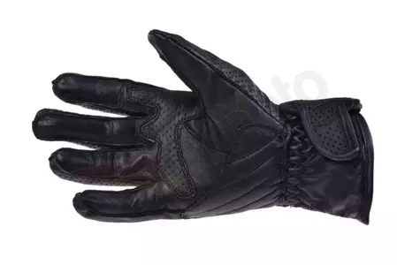 Kožené perforované rukavice na motorku Inmotion čierne S-2