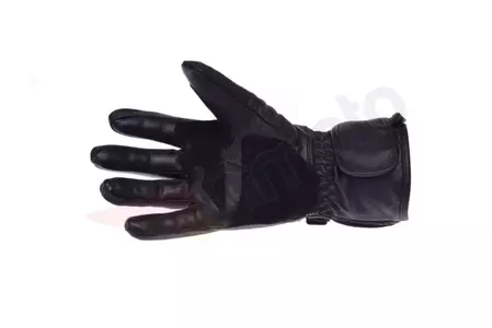 Kožené perforované rukavice na motorku Inmotion dlhé čierne 2XL-2