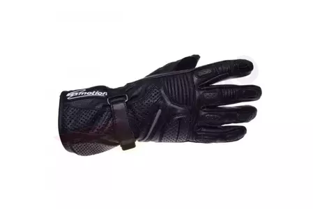 Perforirane duge crne kožne motociklističke rukavice Inmotion 3XL-1