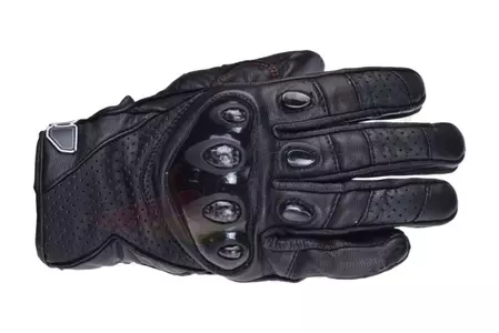Inmotion перфорирани кожени ръкавици за мотоциклет от кевлар черни S-1