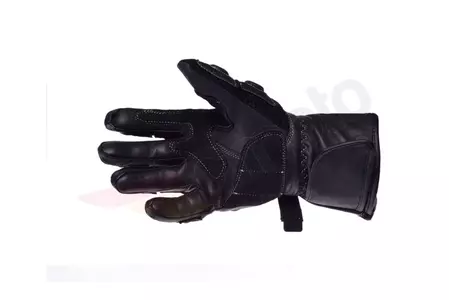 Inmotion motorcykelhandsker i læder med beskyttere sort L-2