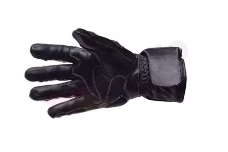 Inmotion letné kožené rukavice na motorku čierne L-2