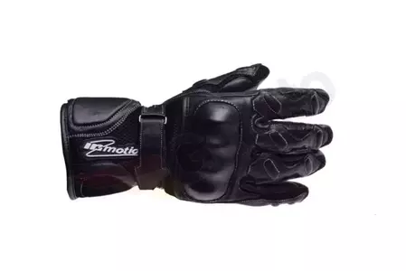 Inmotion letné kožené rukavice na motorku čierne XXL