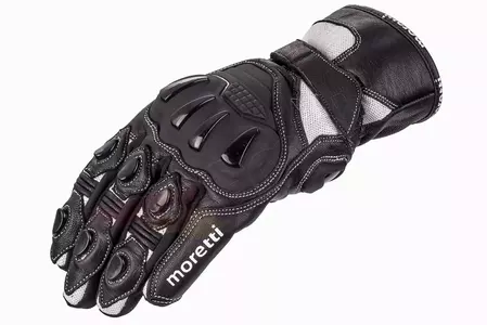 Смарт ръкавици за мотоциклет M-1656 черно-бял размер L-4