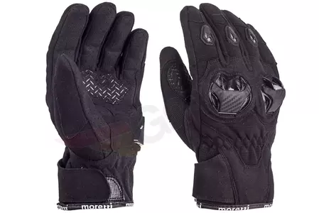 Crne motociklističke rukavice Draft M-1651, veličina M - UBRMOR135