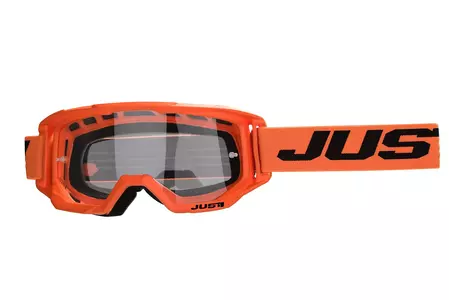 Just1 Vitro oranžovo-čierne enduro crossové okuliare