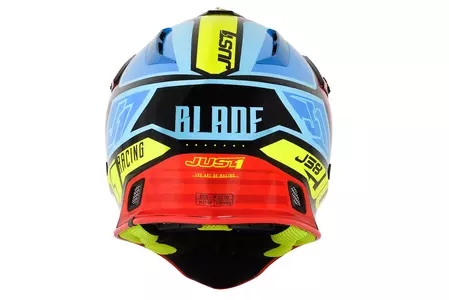 JUST1 J38 BLADE casco moto enduro cross negro-amarillo-rojo-azul L-4