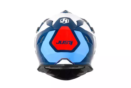 Kask motocyklowy adventure JUST1 J34 TOUR czerwono-niebieski S-4