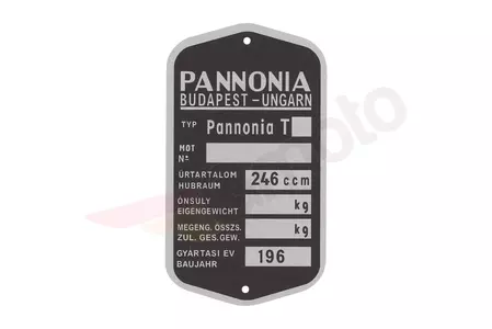 Pannonia-typskylt - 203048