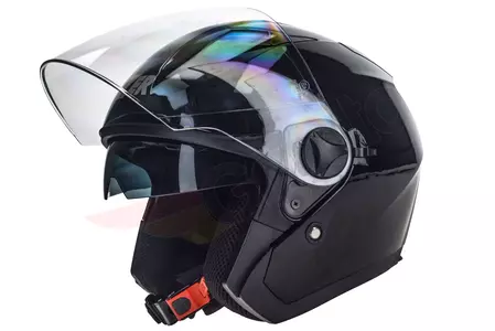 Lazer Orlando Evo Z-Line motoristična čelada z odprtim obrazom črna XS - ORLANDO.EVO.BLAMAT XS