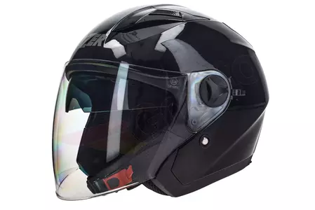 "Lazer Orlando Evo Z-Line" atviras motociklininko šalmas juodas L-2