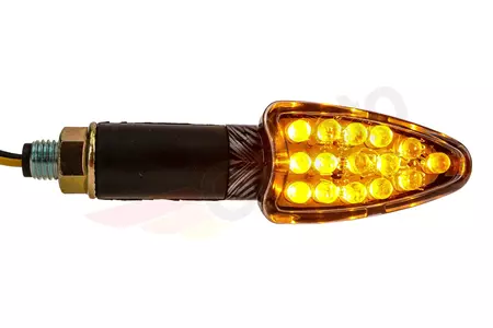 LED smerniki carbon 15 LED ovalni komplet-4